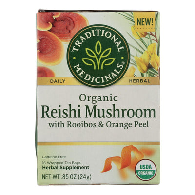 Traditional Medicinals - Tea Herbal Reishi - Case Of 6 - 16 Bag - Orca Market