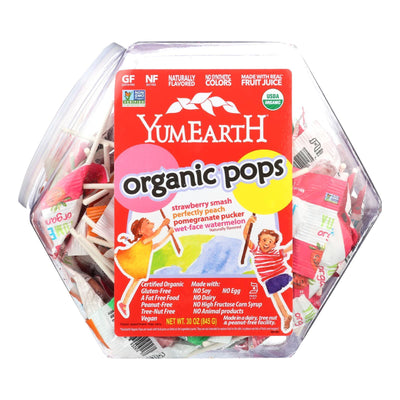 Yumearth Counter Top Assorted Fruit Lollipops Bin - 1 Each - 30 Oz - Orca Market