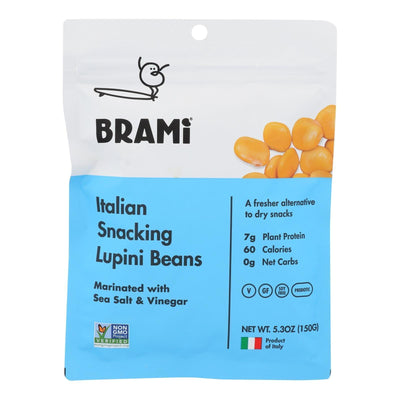 Brami Lupini Snack - Sea Salt - Case Of 8 - 5.3 Oz. - Orca Market