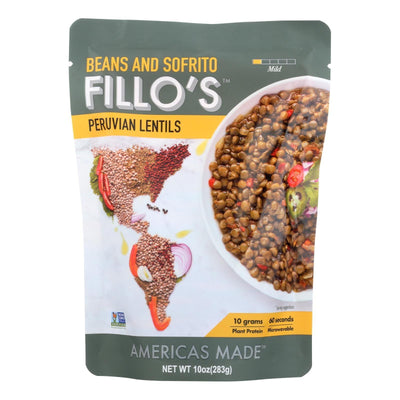Fillo's Beans - Peruvian Lentils - Case Of 6 - 10 Oz. - Orca Market