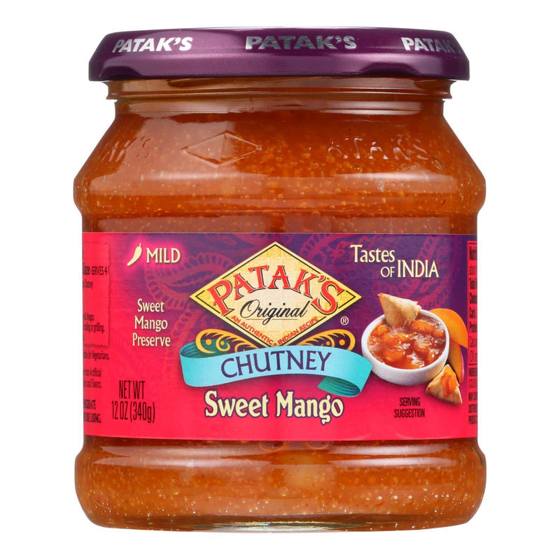 Pataks Chutney - Sweet Mango - Mild - 12 Oz - Case Of 6 - Orca Market