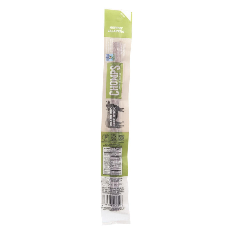 Chomps Beef Sticks - Hoppin Jalapeno - Case Of 24 - 1.15 Oz - Orca Market
