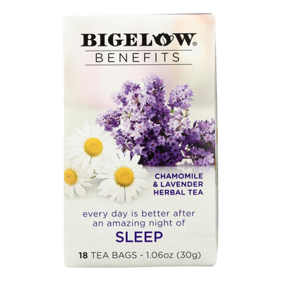 Bigelow Tea Tea - Chamomile Lavender - Sleep - Case Of 6 - 18 Bag - Orca Market