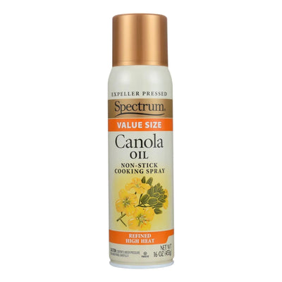 An image displaying Spectrum Naturals High Heat Canola Spray Oil - Case Of 6 - 16 Ounce by Spectrum Naturals