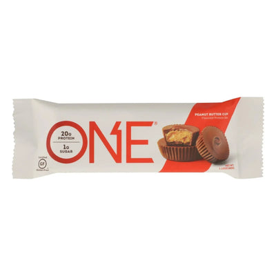 An image displaying One Bar - Bar Protein Peanut Butter Cup - Case Of 12 - 60 Grm by One Bar