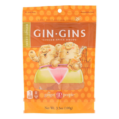 The Ginger People Gin Gins Ginger Spice Drops - Case Of 12 - 3.5 Oz - Orca Market