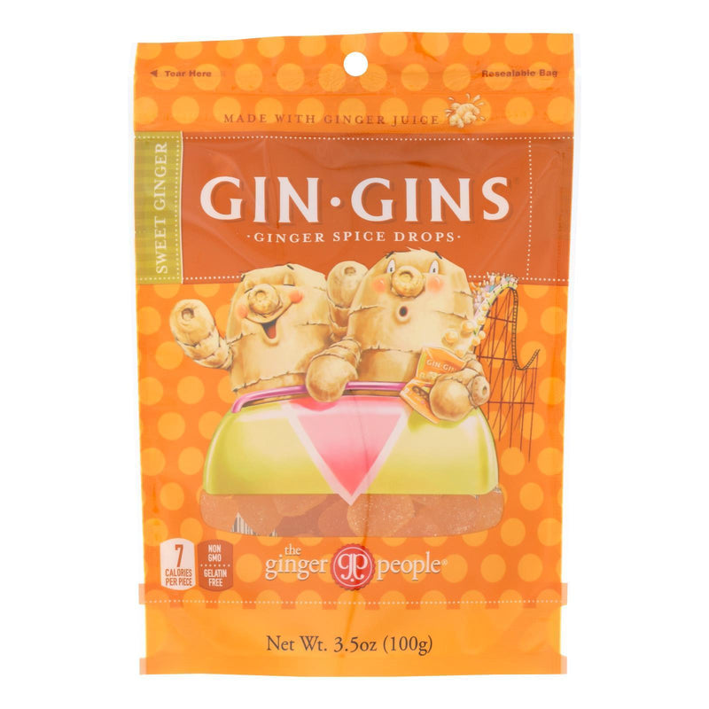The Ginger People Gin Gins Ginger Spice Drops - Case Of 12 - 3.5 Oz - Orca Market