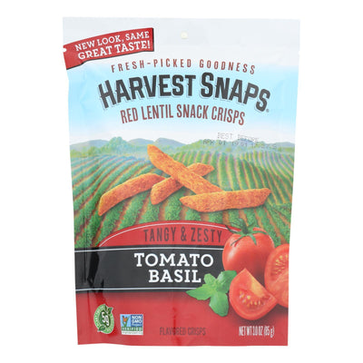 Calbee Snapea Crisp - Lentil Snaps - Tomato Basil - Case Of 12 - 3 Oz - Orca Market