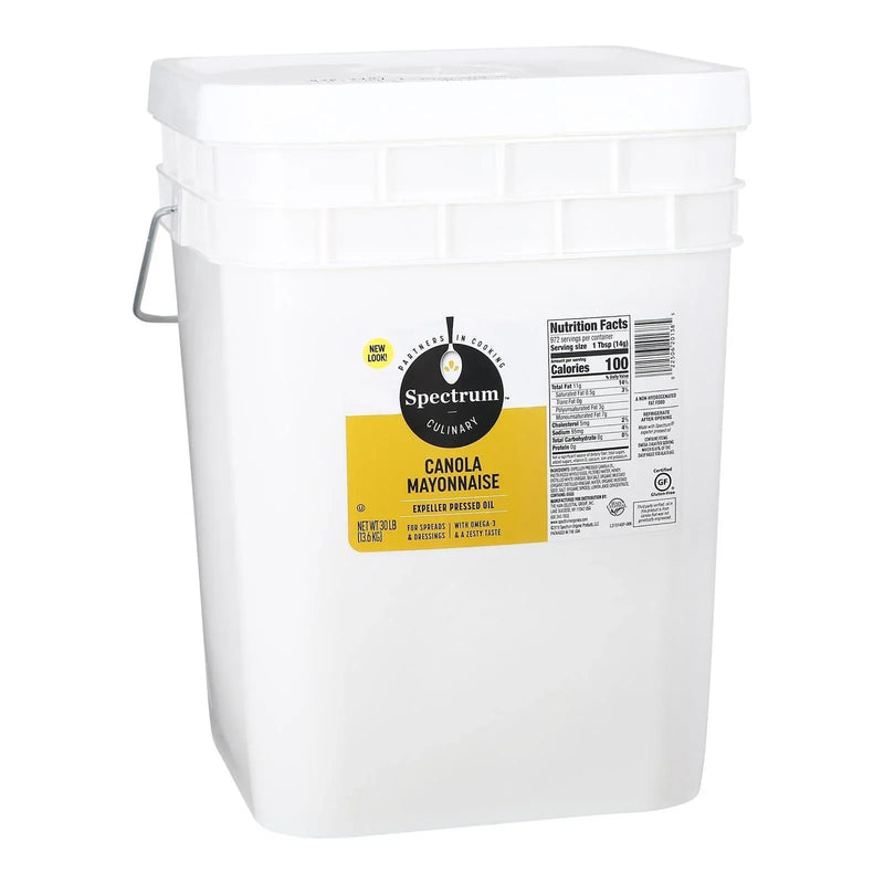 An image displaying Spectrum Naturals Canola Mayonnaise - Single Bulk Item - 30lb by Spectrum Naturals