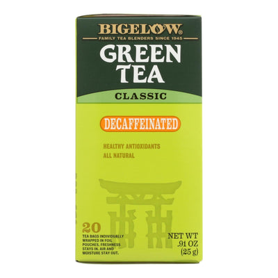 Bigelow Tea Decaf Green Tea - Case Of 6 - 20 Bag - Orca Market