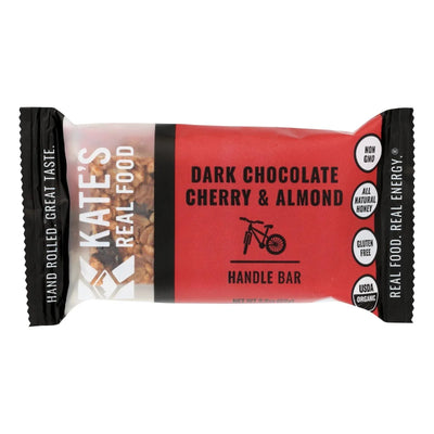 An image displaying Kate's Real Food - Bar Hndl Dark Chy Almond - Case Of 12 - 2.2 Ounce by Kate's Real Food