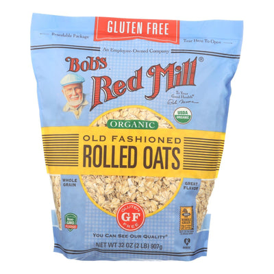 Bob's Red Mill - Organic Old Fashioned Rolled Oats - Gluten Free - Case Of 4-32 Oz - Orca Market