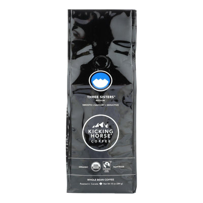 Kicking Horse Coffee - Organic - Whole Bean - Three Sisters - Medium Roast - 10 Oz - Case Of 6 - Orca Market