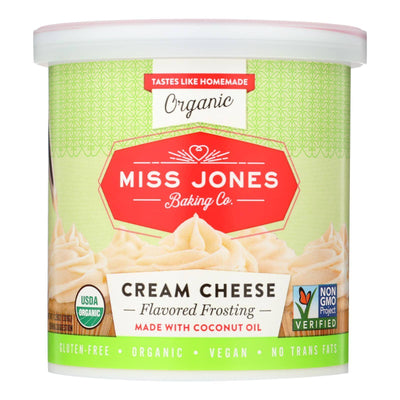 An image displaying Miss Jones Baking Co Organic Cream Cheese - Case Of 6 - 11.29 Ounce by Miss Jones Baking Co