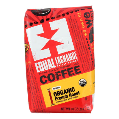 Equal Exchange Organic Drip Coffee - French Roast - Case Of 6 - 10 Oz. - Orca Market