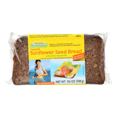 An image displaying Mestemacher Bread Bread - Sunflower Seed - 17.6 Ounce - Case Of 12 by Mestemacher Bread