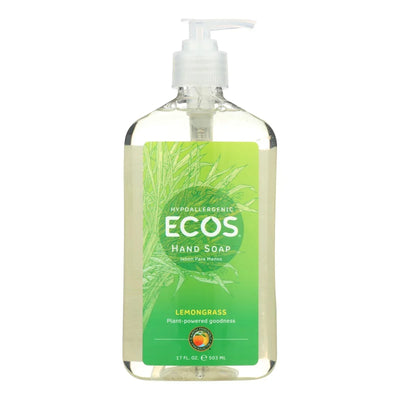 An image displaying Earth Friendly Hand Soap - Lemongrass - Case Of 6 - 17 Ounce by Earth Friendly