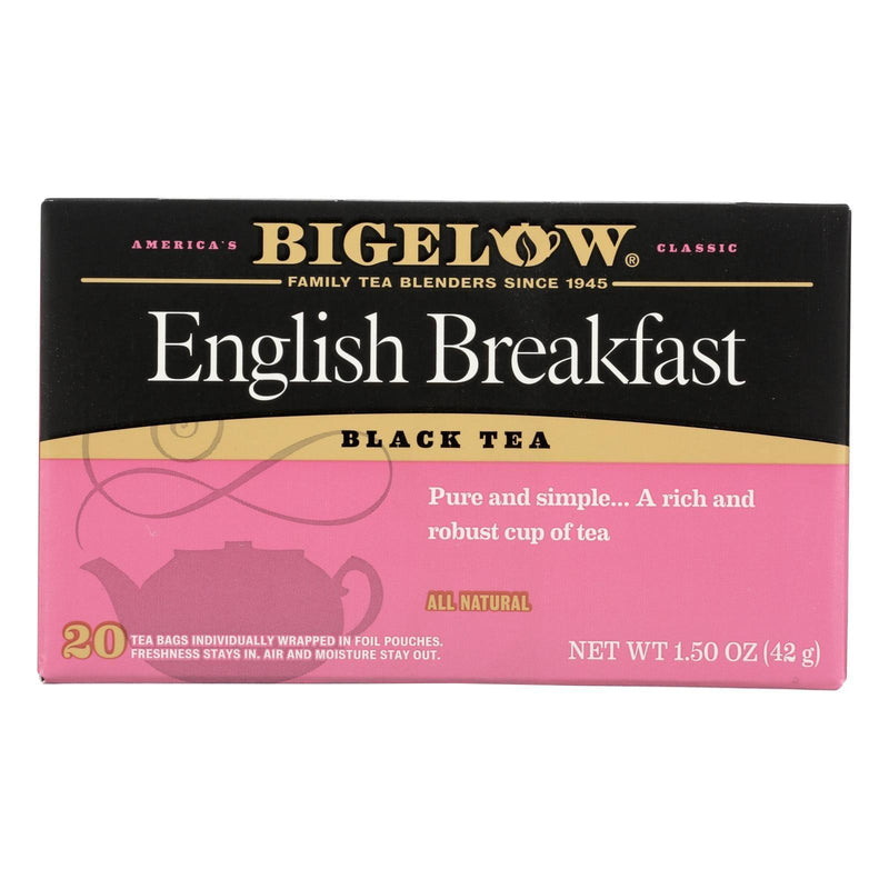 Bigelow Tea English Breakfast Black Tea - Case Of 6 - 20 Bags - Orca Market
