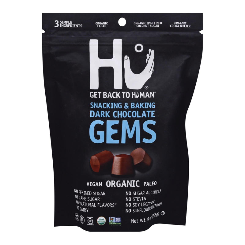 Hu - Gems Organic Dark Chocolate Snacking/Baking - Case Of 6-9 Oz - Orca Market