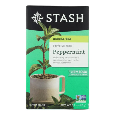 An image displaying Stash Tea - Herbal - Peppermint - 20 Bags - Case Of 6 by Stash Tea