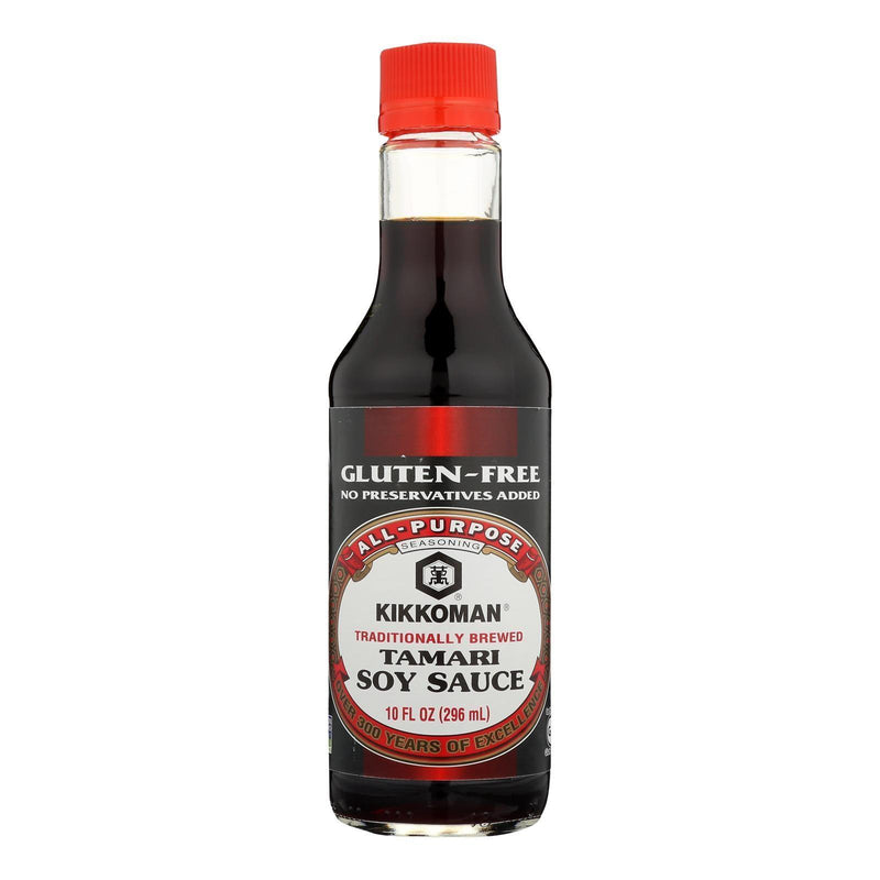 Kikkoman Tamari Soy Sauce - Naturally Brewed - Case Of 6 - 10 Fl Oz - Orca Market