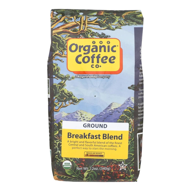 An image displaying Organic Coffee Company Ground Coffee - Breakfast Blend - Case Of 6 - 12 Ounce by Organic Coffee