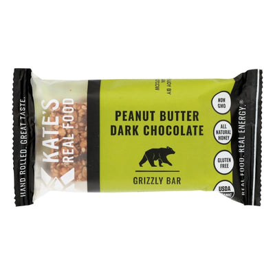 An image displaying Kate's Real Food - Bar Grzly Peanut Butter Dk Cho - Case Of 12 - 2.2 Ounce by Kate's Real Food