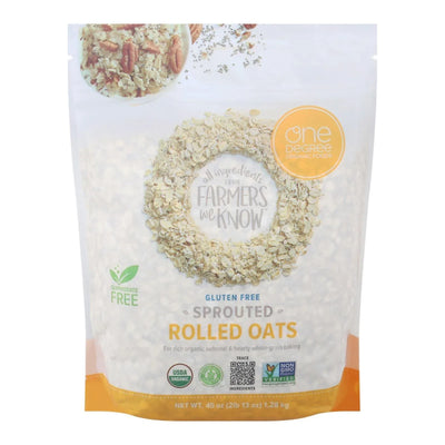 An image displaying One Degree Organic Foods - Sprouted Oats Rolled - Case Of 4 - 45 Ounce by One Degree Organic Foods