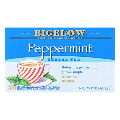 Bigelow Tea Purely Peppermint Tea - Case Of 6 - 20 Bag - Orca Market