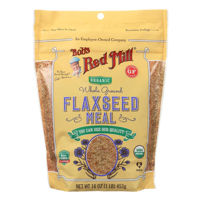 Bob's Red Mill - Organic Flaxseed Meal - Brown - Case Of 4 - 16 Oz - Orca Market