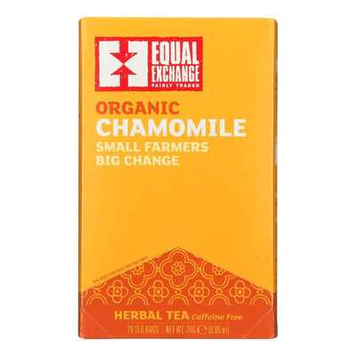 Equal Exchange Organic Chamomile Tea - Chamomile Tea - Case Of 6 - 20 Bags - Orca Market