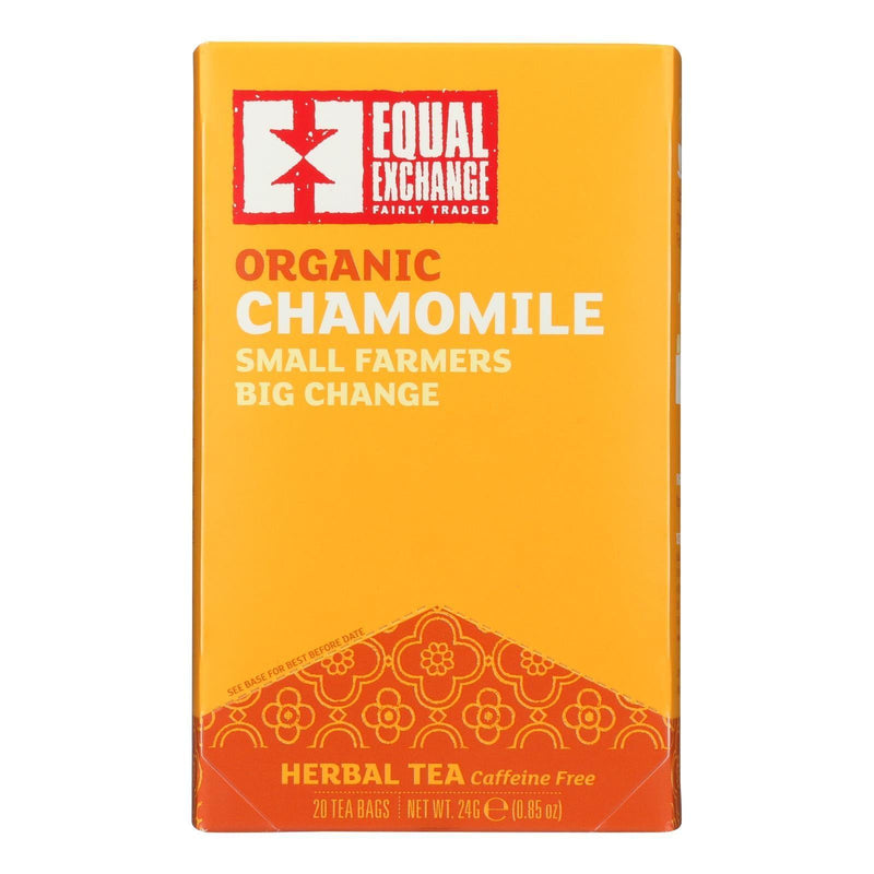 Equal Exchange Organic Chamomile Tea - Chamomile Tea - Case Of 6 - 20 Bags - Orca Market
