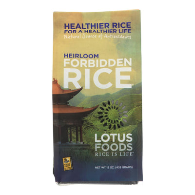 Lotus Foods Heirloom Forbidden Black Rice - Case Of 6 - 15 Oz. - Orca Market