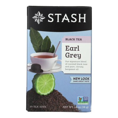 An image displaying Stash Tea Earl Grey - 20 Tea Bags - Case Of 6 by Stash Tea