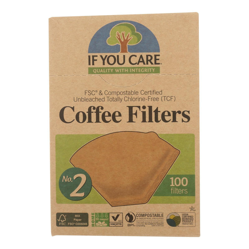 If You Care Coffee Filters Lbs.2 Cone - Case Of 12 - 100 Count - Orca Market