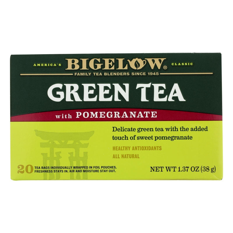 Bigelow Tea Green Tea - With Pomegranate - Case Of 6 - 20 Bag - Orca Market