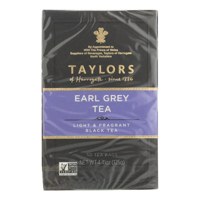 Taylors Of Harrogate Earl Grey Tea Bags - Case Of 6 - 50 Bag - Orca Market