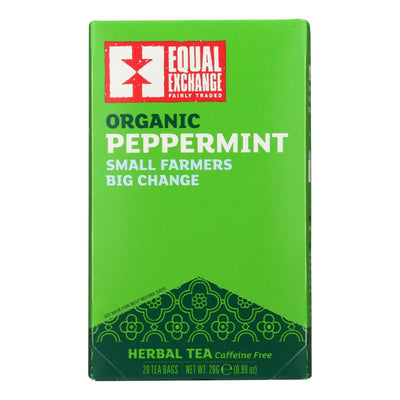 Equal Exchange Organic Peppermint Tea - Peppermint Tea - Case Of 6 - 20 Bags - Orca Market