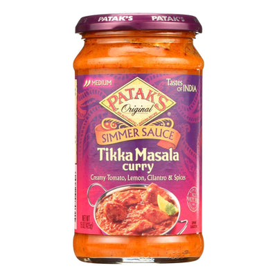Pataks Simmer Sauce - Tikka Masala Curry - Medium - 15 Oz - Case Of 6 - Orca Market