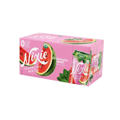 An image displaying Nixie Sparkling Water - Sparkling Water Watermelon Mt - Case Of 3 - 8/12 Ounce by Nixie Sparkling Water