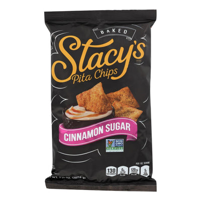 Stacy's Pita Chips Cinnamon Sugar Pita Chips - Cinnamon Sugar - Case Of 12 - 7.33 Oz. - Orca Market