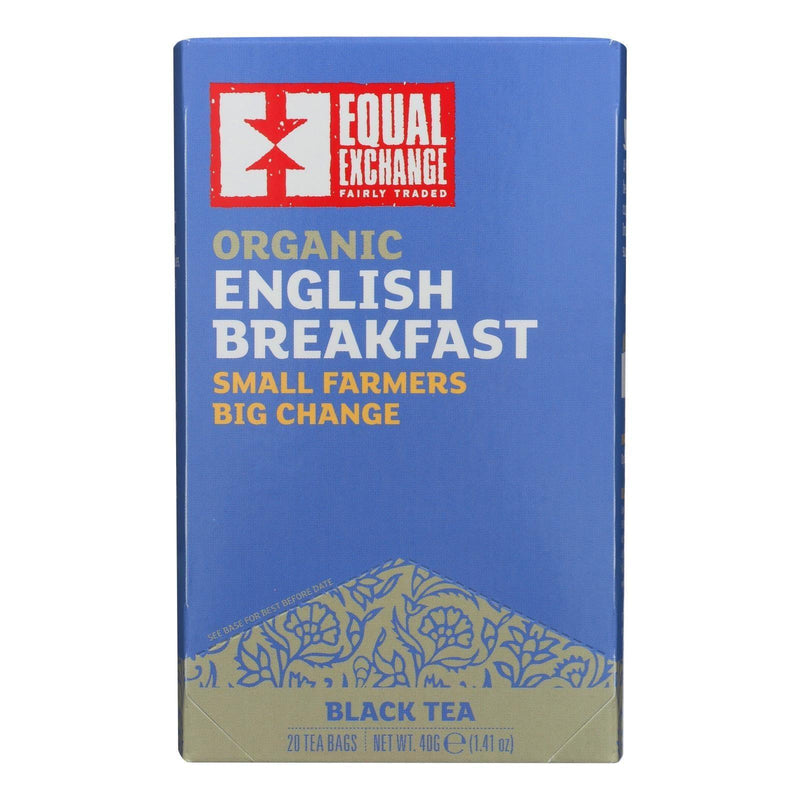 Equal Exchange Organic English Breakfast Tea - English Breakfast Tea - Case Of 6 - 20 Bags - Orca Market