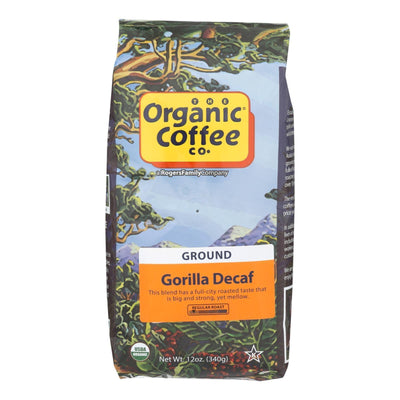 Organic Coffee Company Occ Gorilla Decaf Ground, Regular Roast - Case Of 6 - 12 Oz - Orca Market