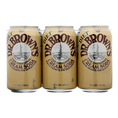 Dr. Brown Dr Brown's, The Original Diet Cream Soda - Case Of 4 - 6/12 Fz - Orca Market