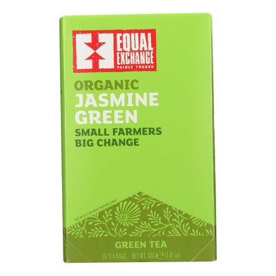 Equal Exchange Organic Jasmine Green Tea - Jasmine - Case Of 6 - 20 Bags - Orca Market