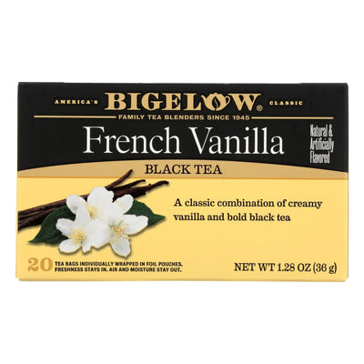 Bigelow Tea French Vanilla Black Tea - Case Of 6 - 20 Bags - Orca Market