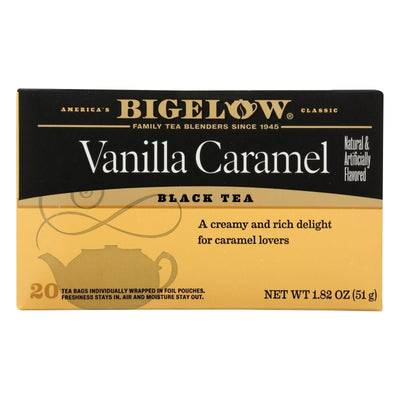 Bigelow Tea Vanilla Caramel Black Tea - Case Of 6 - 20 Bags - Orca Market