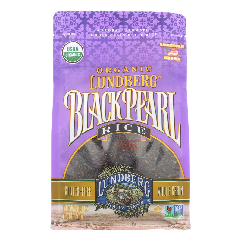 Lundberg Family Farms Organic Rice - Black Pearl - Case Of 6 - 1 Lb. - Orca Market