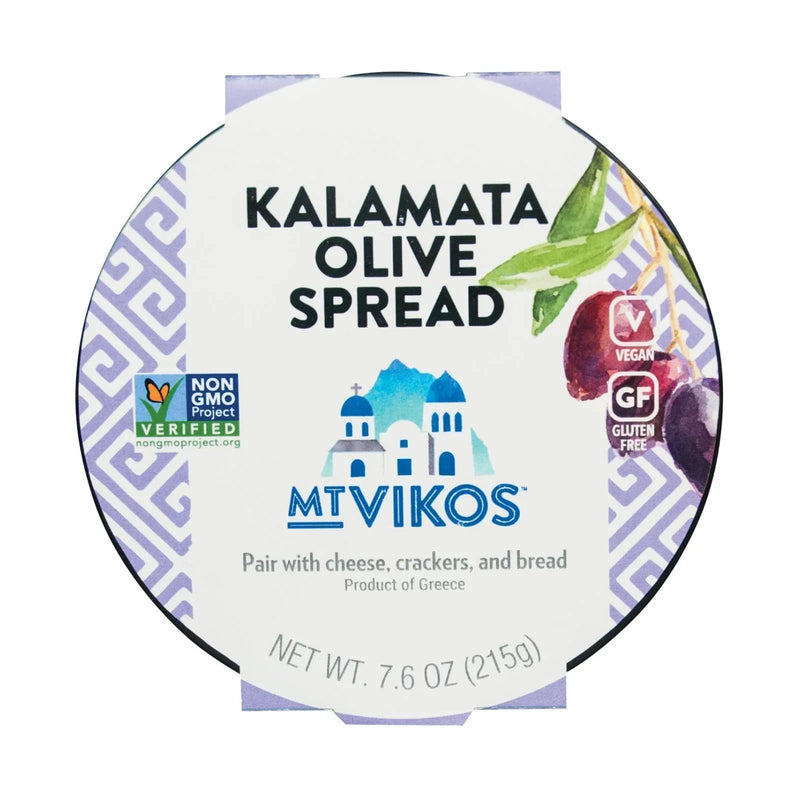 An image displaying Mt Vikos Kalamata Olive Spread - Case Of 6 - 7.6 Ounce by Mt Vikos