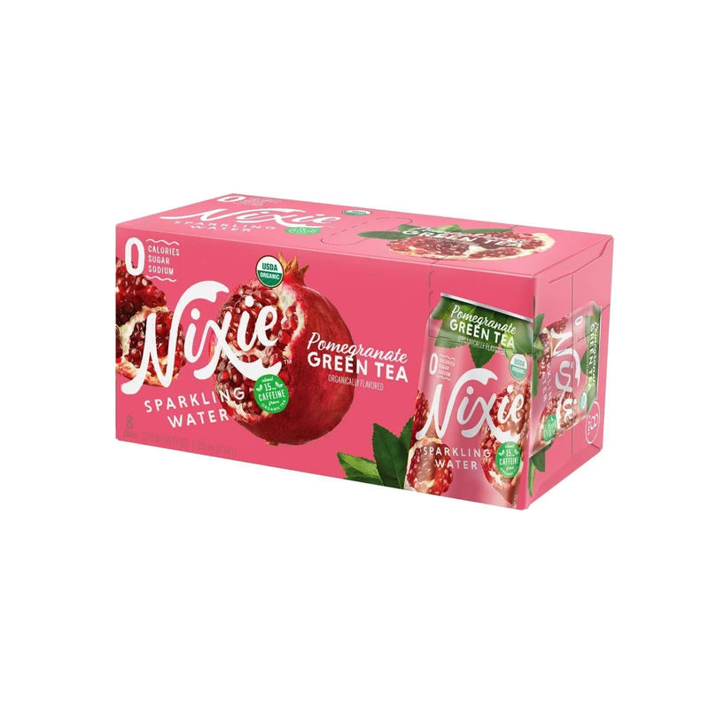 An image displaying Nixie Sparkling Water - Sparkling Water Pomgrn - Case Of 3 - 8/12 Ounce by Nixie Sparkling Water